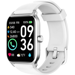 Reloj Inteligente Mujer con Llamadas y Alexa Asistente, 1,8'' Smartwatch Mujer con 100+ Modos Deportivos, Monitor de Ritmo Cardíaco/Sueño/SpO2, IP68 Impermeable, Pulsera Actividad para Android iOS
