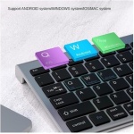 MDWZH Teclado y Raton Teclado Y Ratón Compatible con Teclado Y Ratón Bluetooth Inalámbrico Recargable Multidispositivo Combo de Teclado y Ratón(Black) - Imagen 6