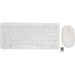 TOPINCN Combo de Ratón y Teclado de 78 Teclas, Combo de Ratón y Teclado Inalámbrico de 2,4G, Botones de Silencio Inalámbricos de 2,4G, Serigrafía UV, Moda Retro para Oficina (Blanco) - Imagen 6