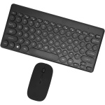 Teclado Inalámbrico de 2,4G Y 78 Teclas, Juego de Teclado Y Ratón con Botones de Ratón de 4 Teclas, Juego de Teclado Pequeño para Ordenador Portátil(Negro) - Imagen 9