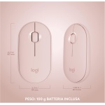 Logitech MK470 Combo con Teclado y Ratón Inalámbrico Estilizado - Compacto, Silencioso, Receptor USB 2.4 GHz, Conectividad Plug n' Play - Disposición QWERTY Italiano - Rosa - Imagen 9
