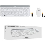Logitech Slim Wireless Combo MK470 - Keyboard and mouse set - wireless - 2.4 GHz - QWERTY - UK - off-white - Imagen 10