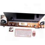 Gatuida Teclado Inalambrico Teclado Tablet Teclado 2.4g Teclado Inalámbrico 2.4g Teclado Inalámbrico De La Computadora Teclado Inalámbrico De La Tableta Oro Rosa Colocar - Imagen 3