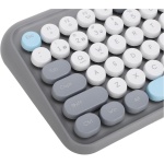 Combo de Teclado y Mouse Inalámbricos, Conectividad 2.4G y Bluetooth, Teclado Inalámbrico de 84 Teclas y Mouse Ergonómico para Computadora, Computadora de Escritorio, PC y - Imagen 8