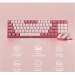 Redragon BS8772 Combinación inalámbrica de teclado y ratón 75% 78 teclas 2,4 GHz inalámbrico de bajo perfil teclado con batería recargable, retroiluminación azul única 2400 DPI ratón ergonómico - Imagen 2
