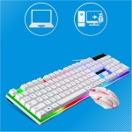 ARTIBETTER Colocar Ratón con Cable USB Accesorios De Juego Teclado Led y Teclado USB y Teclado Iluminado Teclado con Cable De Computadora Teclado Inalambrico Teclado Cableado - Imagen 6
