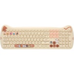 Juego de Teclado y Ratón, Combo de Teclado Inalámbrico Estilo Gatito Lindo, Receptor USB, Teclas Redondas Retro, Función de Suspensión Automática, EDJO 2.4G - Imagen 8