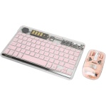 DAUZ Combinación de Teclado y Ratón, Práctica Combinación de Teclado y Ratón Inalámbrico Retroiluminado 2,4G (Rosa) - Imagen 5
