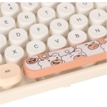 Teclado y Ratón USB, Combinación de Teclado y Ratón Inalámbricos Inalámbricos de 1600 DPI para para la Familia (Beige) - Imagen 7