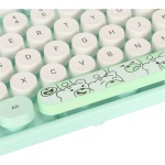 Teclado y Ratón USB, Combinación de Teclado y Ratón Inalámbricos Inalámbricos de 1600 DPI para para la Familia (GREEN) - Imagen 9
