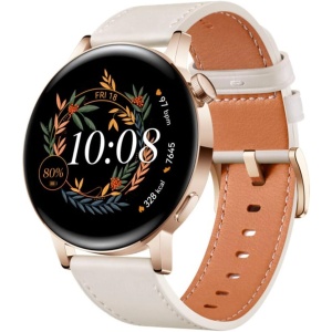 HUAWEI Watch GT 3 46 mm, Larga autonomía, AI Running Coach, 100+ Modos Deportivos, Llamadas Bluetooth, posicionamiento de Cinco Sistemas, monitoreo del SpO3, Compatible con iPhone y Android, Blanco