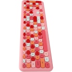 Juego de Teclado y Mouse, Ratones Inalámbricos de 2.4G y Juego de Teclado de 110 Teclas Teclado de Mecanografía de Máquina de Escribir de Oficina Colorido Retro (666 conjunto inalámbrico de color - Imagen 4