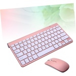Gatuida Teclado Inalambrico Teclado Tablet Teclado 2.4g Teclado Inalámbrico 2.4g Teclado Inalámbrico De La Computadora Teclado Inalámbrico De La Tableta Oro Rosa Colocar - Imagen 7