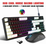 Censous de teclado y ratón inalámbricos para juegos 2.4G, teclado y ratón bicolor sin desvanecimiento - Imagen 2