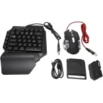 Combo de Adaptador de Ratón con Teclado, Juego Compacto de Convertidor de Ratón y Teclado para Juegos, Puerto USB Inalámbrico con Cable, sin Retardo para Teléfono para Armonía - Imagen 3