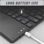 Funda Magnético Rotación de 360 Grados con Trackpad Teclado iPad Pro 11 Pulgada (4ª 3ª 2ª 1ª Gen), Español Ñ Teclado Desmontable Inalámbrico con Portalápices y Ratón Bluetooth Recargable, Verde Oscuro - Imagen 7