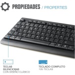 iggual - Gama Business - Pack Teclado y Raton | Teclado y Raton Inalambrico - Compatible con Windows, MacOS y Android - Color Negro - Imagen 5
