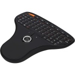 ASHATA Mini Teclado Inalámbrico de 2,4 GHz con Ratón Trackball, Rueda de Desplazamiento, Teclado Multimedia USB, Control Remoto Inalámbrico QWERTY para Windows, Smart TV, PC y Portátil - Imagen 8