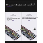 ARCH Teclado Y Raton Inalambrico De Combinado con Teclas Multimedia 104 Teclas del Teclado, Teclado Tecnología 2.4G / Inalámbrico Dual Modo, Teclado Mecanico Gaming For El Ordenador del Ordenador - Imagen 2
