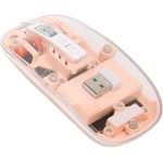 DAUZ Combinación de Teclado y Ratón, Práctica Combinación de Teclado y Ratón Inalámbrico Retroiluminado 2,4G (Rosa) - Imagen 7