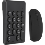 SUNGOOYUE Teclado Numérico Portátil Delgado de 2,4 GHz, Miniteclado Inalámbrico Negro, Conjunto Combinado de Ratón para Ordenadores Portátiles, Ordenadores de Sobremesa, Uso en Viajes y - Imagen 3