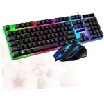 UKCOCO 3 Piezas Teclado con Cable de computadora Teclado LED Teclado inalambrico Teclado mecanico inalambrico Cable USB Teclado USB y LED de Color ratón Brillar Colocar - Imagen 6