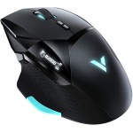 Rapoo VPRO VT900 - Ratón inalámbrico para Videojuegos, Teclas programables de 12.400 dpi Sensor LED Multicolor, Sistema de iluminación ergonómico para diestros, PC y Mac, Color Negro - Imagen 2