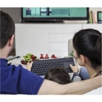 Logitech K400 Plus Teclado Inalámbrico Táctil para TV con Control Multimedia y Touchpad, Teclado QWERTY Español - Negro - Imagen 6
