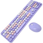 Teclado y Ratón Inalámbricos, Soporte Ajustable, Teclado de Máquina de Escribir Retro para PC - Imagen 3