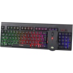 Marvo KW512 Juego de teclado y ratón inalámbrico para juegos - Teclado retroiluminado LED de 3 colores con 7 modos de iluminación, ratón RGB óptico de 1600 ppp - Imagen 2