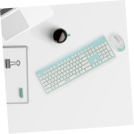 OSALADI 1 Juego Conjunto De Ratón De Teclado Mini Teclado Inalámbrico Teclado Inalámbrico De Windows Teclado Ergonómico Ratón Inalambrico Teclado y Silenciar Ratón y Teclado El Plastico - Imagen 5