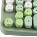 Juego de Teclado y Ratón, Botones Multimedia, Cómodo Ratón Inalámbrico de Poco Ruido, Ratón de 5 Teclas para XP/win7/win8/win10 (Dulce versión de Color Verde Mezclado) - Imagen 3