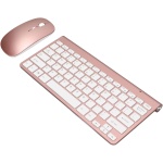 Juego de Teclado y Ratón, Teclado de Oro Rosa, Botón de Silencio Ultrafino Inalámbrico, Tecla USB para Dispositivo de Mano, Oficina, Hogar, Teclado, Oro Rosa (Oro Rosa) - Imagen 7
