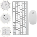 KOMBIUDA 1 Juego Juego De Teclado y Mouse Inalámbricos Teclado Ergonómico para Computadora Mini Ratones Inalámbricos Pequeño Teclado Inalámbrico Teclado con Vistoso Enchufar Abdominales - Imagen 9