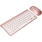 Juego de Teclado y Ratón, Teclado de Oro Rosa, Botón de Silencio Ultrafino Inalámbrico, Tecla USB para Dispositivo de Mano, Oficina, Hogar, Teclado, Oro Rosa (Oro Rosa) - Imagen 4