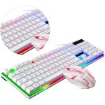 ARTIBETTER Colocar Ratón con Cable USB Accesorios De Juego Teclado Led y Teclado USB y Teclado Iluminado Teclado con Cable De Computadora Teclado Inalambrico Teclado Cableado - Imagen 2