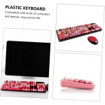 HEMOTON 1 Juego Conjunto de Teclas Punk Teclado para Juegos Teclado de Colores ratón de computadora ratón inalámbrico para portátil ratón de Teclado inalámbrico Teclado de Notebook Ligero - Imagen 8
