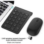 Dioche , Almohadilla Numérica para Ordenador Portátil y Ratón Inalámbrico, Combo de 2,4G, Inalámbrico Ultradelgado, Interruptor de 22 Teclas, Teclado Gratuito y Paquetes de Ratón - Imagen 2