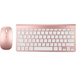 Juego de Teclado y Ratón, Teclado de Oro Rosa, Botón de Silencio Ultrafino Inalámbrico, Tecla USB para Dispositivo de Mano, Oficina, Hogar, Teclado, Oro Rosa (Oro Rosa) - Imagen 8