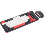 Combo de Teclado y Mouse Inalámbricos, Juego de Mouse con Teclado Bluetooth, Teclado Compacto de 84 Teclas, Mouse óptico, Receptor USB, QWERTY, Suspensión Automática, para PC - Imagen 6