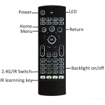 Ratón de aire, MX3 Pro Air Remote Mouse 2.4G LED retroiluminado Mini teclado inalámbrico, control remoto infrarrojo aprendizaje para Kodi Android Smart TV Box IPTV HTPC Mini PC Pad XBOX Raspberry Pi 3 - Imagen 3