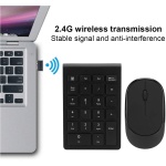 Dioche , Almohadilla Numérica para Ordenador Portátil y Ratón Inalámbrico, Combo de 2,4G, Inalámbrico Ultradelgado, Interruptor de 22 Teclas, Teclado Gratuito y Paquetes de Ratón - Imagen 6