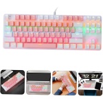 GRIRIW Teclados Mecanicos Teclado Ratones Inalámbricos Ratón Recargable Ratón Inalámbrico Ratón Inalambrico Ratón Mecánico Ratón con Cable Computadora Oficina Cobrable Abdominales - Imagen 9