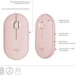 Logitech MK470 Combo con Teclado Inalámbrico Estilizado - Compacto, Silencioso, Receptor USB 2.4 GHz, Conectividad Plug n' Play - Disposición QWERTZ Alemán - Rosa - Imagen 7