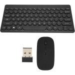 Teclado Inalámbrico de 2,4G Y 78 Teclas, Juego de Teclado Y Ratón con Botones de Ratón de 4 Teclas, Juego de Teclado Pequeño para Ordenador Portátil(Negro) - Imagen 5