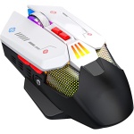 Ratón Inalámbrico para Juegos de PC de 9 Teclas con Retroiluminación RGB, DPI Ajustable, Ratón de Ordenador Recargable para Oficina en Casa, Conmutación de 3 Canales - Imagen 2