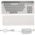 Juego de Ratón con Teclado Inalámbrico de Modo Doble, Ratón con TecladoRecargable de Tamaño Completo, Combinación de Teclado y Ratón Inalámbricos Ultradelgados de 2,4G, Estable, - Imagen 7