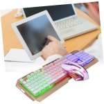 Gadpiparty Teclado Inalámbrico para Juegos Teclado USB Hover Teclado Teclado Mecánico USB Teclado Retroiluminado Bien Teclado LED Teclados De Juego Mecánica Teclado para Juegos Ratón - Imagen 7