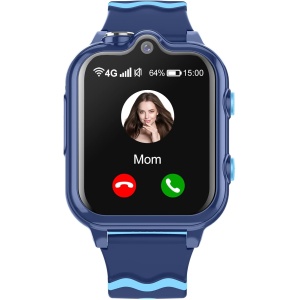 Reloj Inteligente Niño GPS y Llamadas Niña Smartwatch 4G WiFi Video Llamada SOS 2 Cámaras Impermeable SMS Despertador Cronómetro Modo Clase Rechazo Llamada Desconocida Música Video Reproductor Regalo