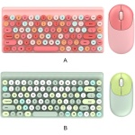 Nilioyul Juego de ratón y Teclado inalámbrico para el hogar, Oficina, Escuela, Trabajo, Notebook, Escritorio, portátil, reemplazo de Teclado, Pieza de Repuesto para Juegos, Rosa - Imagen 7